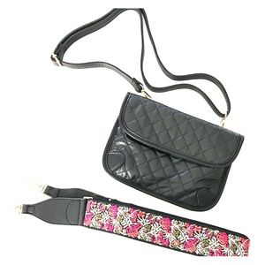 Guitar Strap, Crossbody, Shoulder & Belt Bag Black